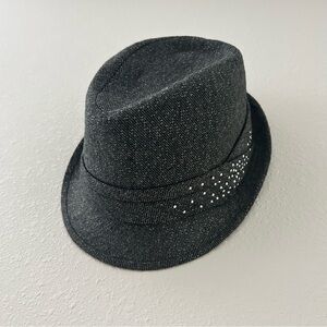 BONGO Charcoal Hat with Glittering Details